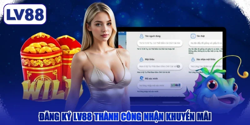 Đăng ký LV88 thành công nhận khuyến mãi