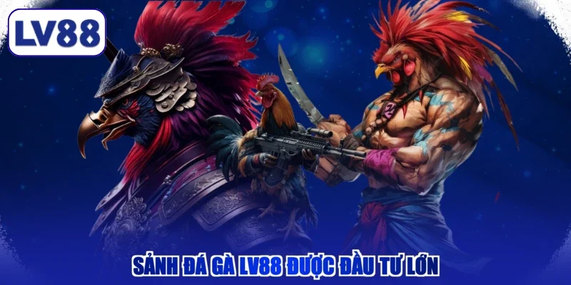 Sảnh đá gà LV88 được đầu tư lớn