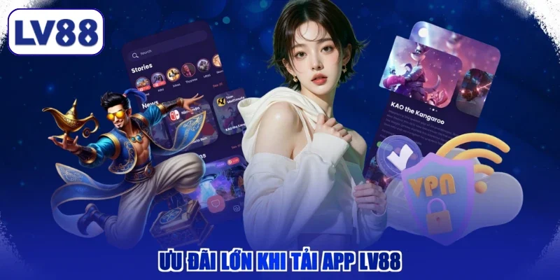 Ưu đãi lớn khi tải app LV88